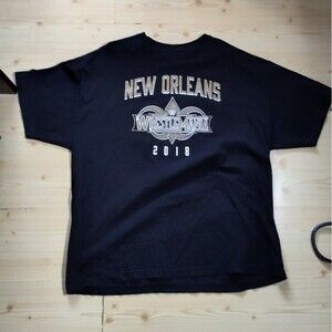 WWE WrestleMania 34 Wrestling Graphic T-Shirt Size 2XL Black 2018 New Orleans